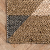 Diamond Pattern Hand Braided Natural jute rugs