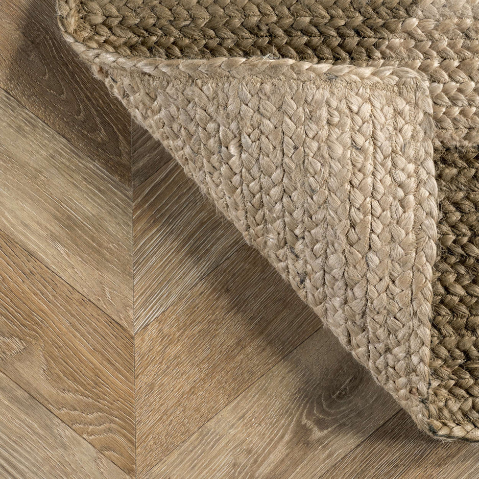 Diamond Pattern Hand Braided Natural jute rugs